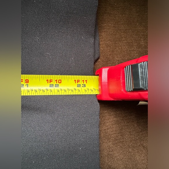 George Black Midi Skirt Closure Zipper In Back Fully Lined Liner Has Rip Sz 16 - Picture 10 of 11